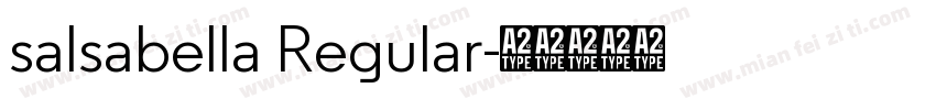 salsabella Regular字体转换
